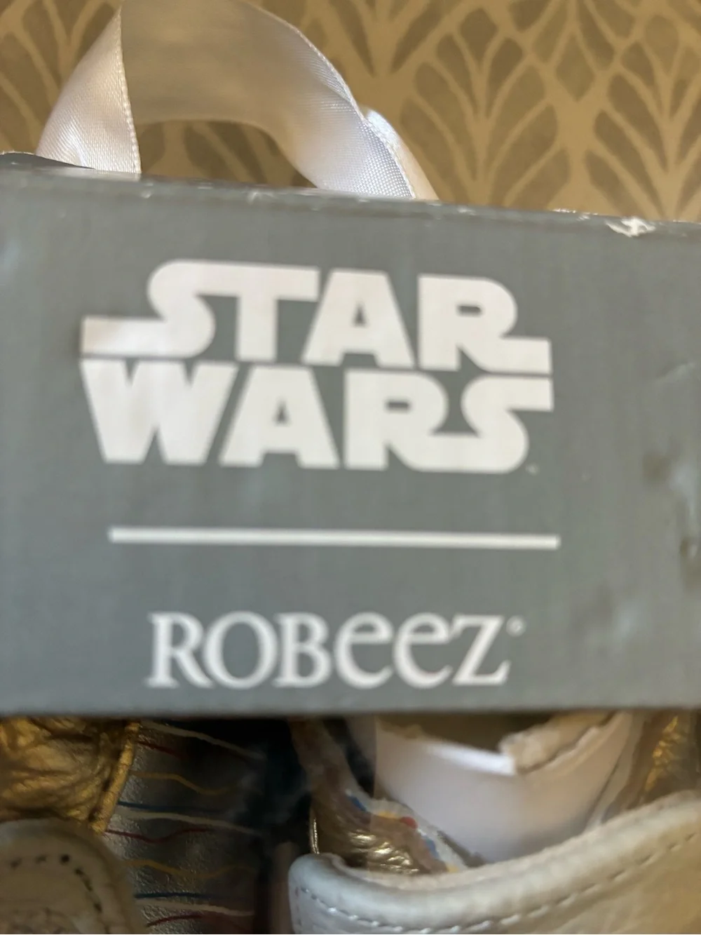 Robeez Star Wars Grey and Gold R2-D2 & C-3PO Baby Shoes